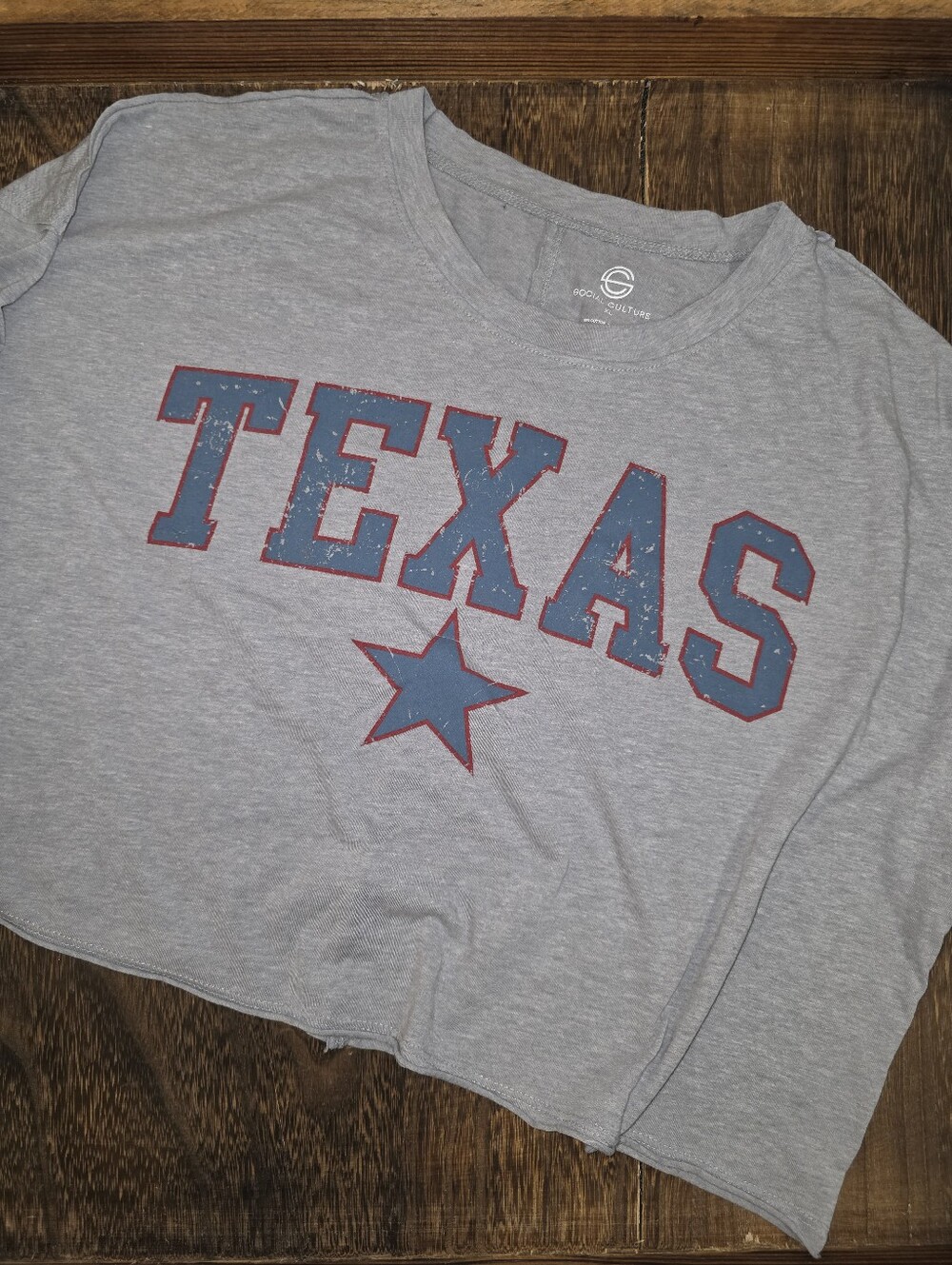 Gray 'Texas' Graphic Tee